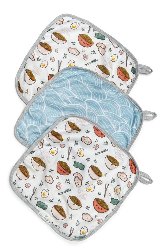 Washcloths 3-Pieces Set - Ramen