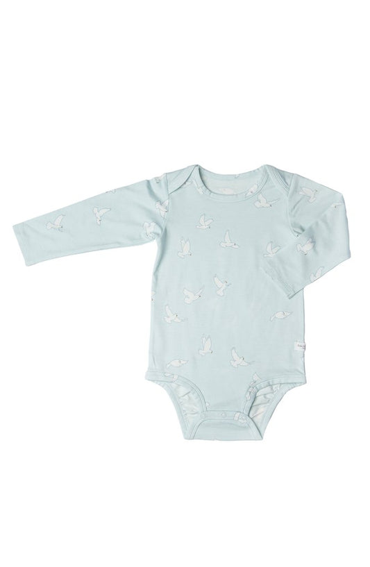 Unisex LS Bodysuit In TENCEL™ - Peace Dove