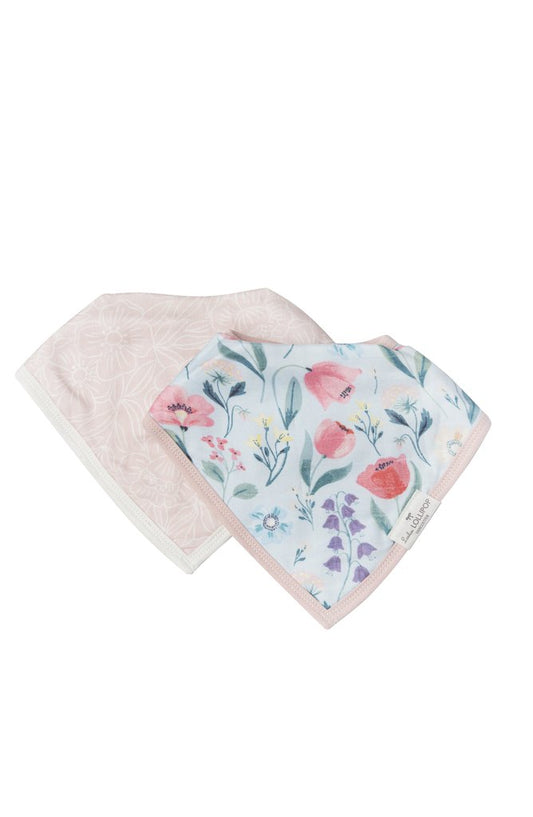 Bandana Bib Set - Bluebell