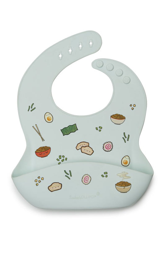 Silicone Bib Printed - Ramen