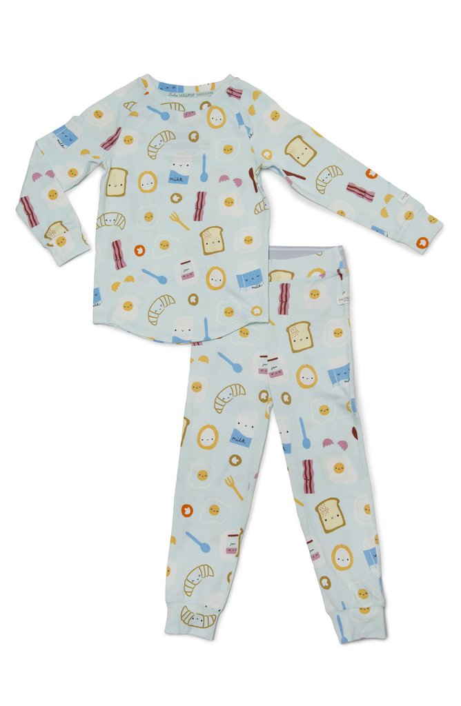 2-Pc Pajama Set In TENCEL™ - Breakfast Blue