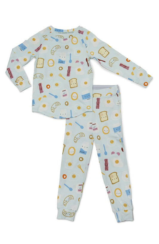 2-Pc Pajama Set In TENCEL™ - Breakfast Blue