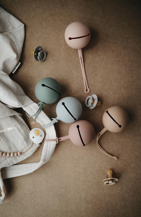 Silicone Pacifier Holder Case (Blush)