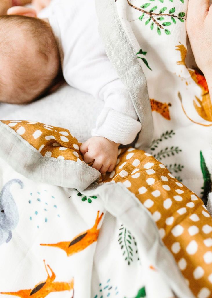 Oversized Muslin Quilt - Safari Jungle