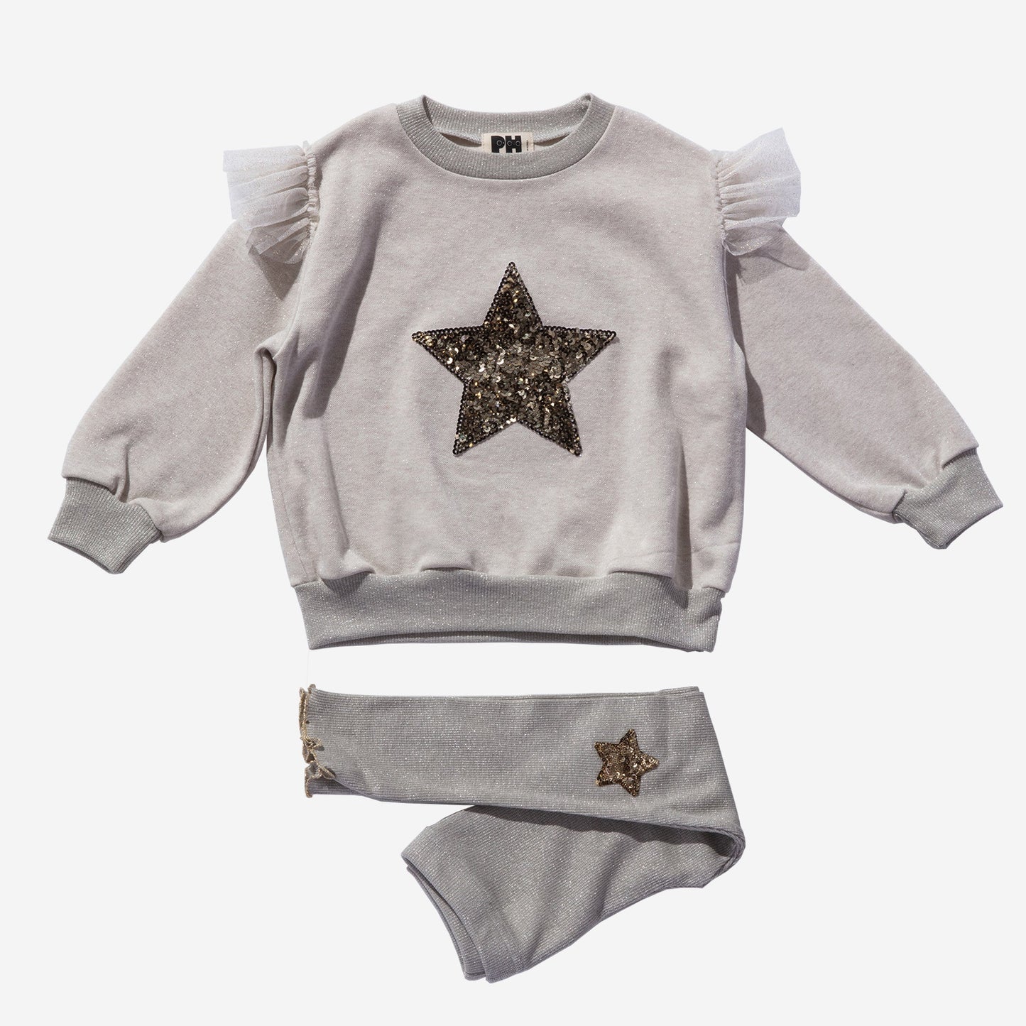 STAR SWEATSHIRT SET  Beige