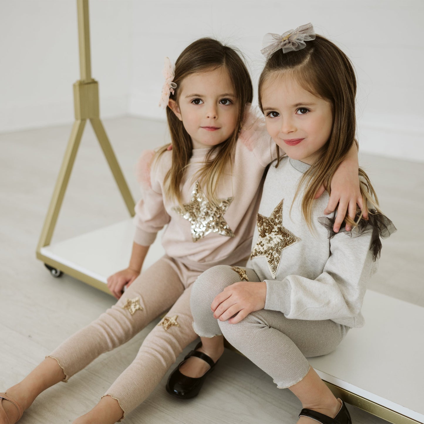 STAR SWEATSHIRT SET  Beige