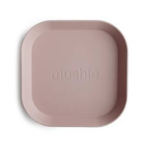 Square Dinnerware Plates, Set of 2 (Blush)