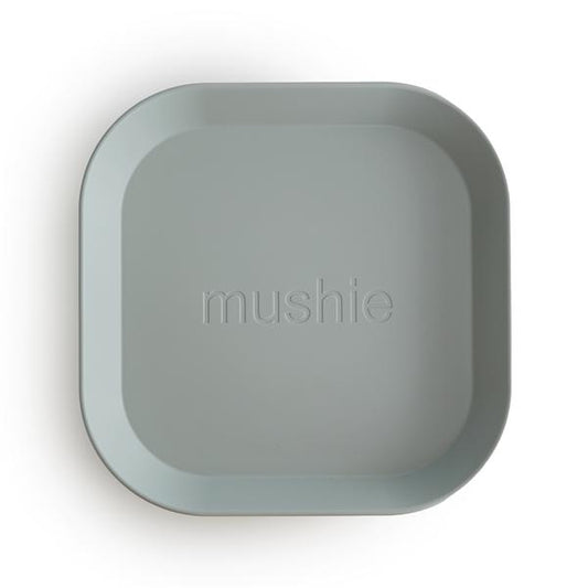 Square Dinnerware Plates, Set of 2 (Sage)