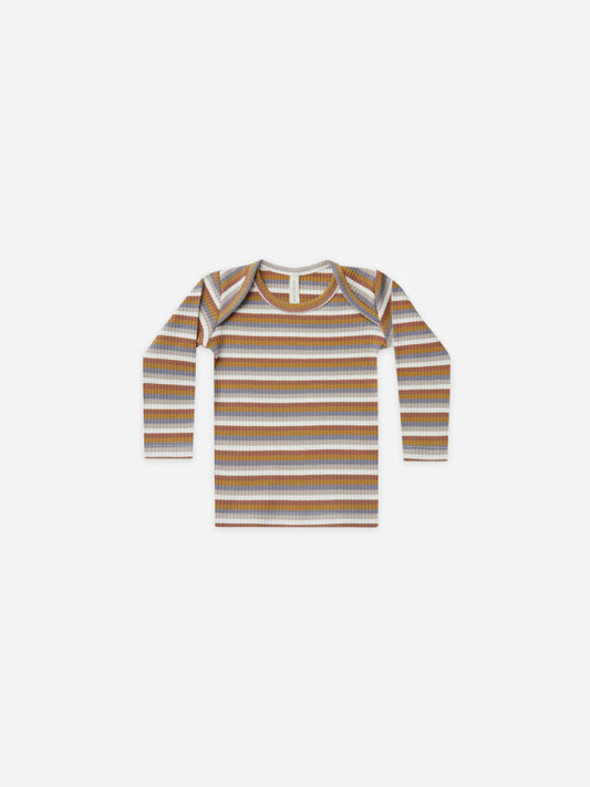 RIBBED LONGSLEEVE TEE + LEGGINGS | MULTI-STRIPE