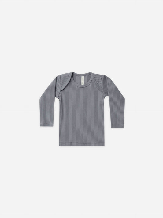RIBBED LONGSLEEVE TEE + LEGGINGS | WASHED INDIGO