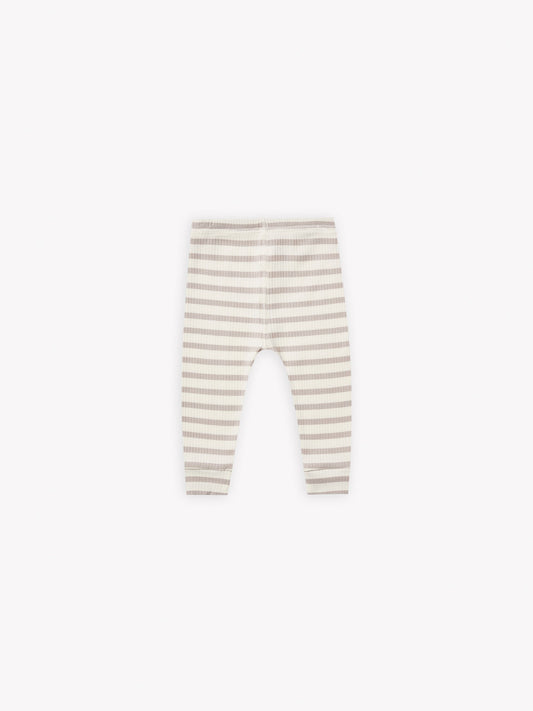 RIBBED LEGGING | ASH STRIPE I