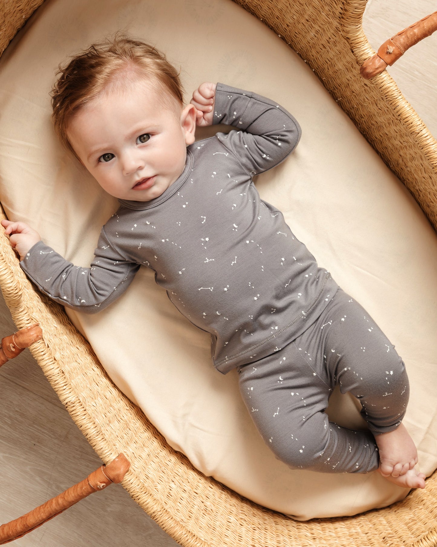 BAMBOO LONG SLEEVE TEE + LEGGINGS | NIGHT SKY