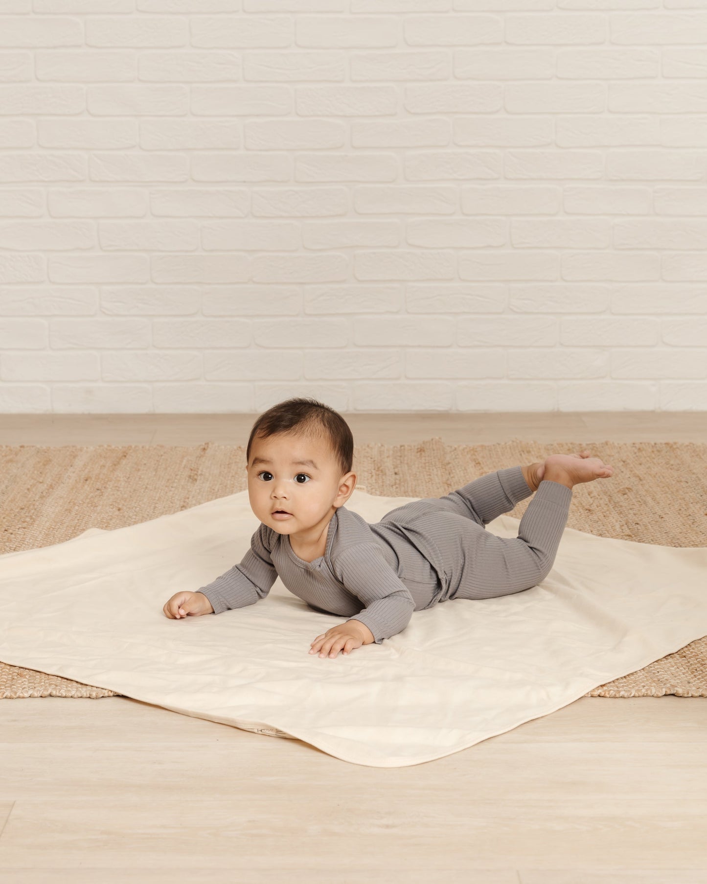 RIBBED LONGSLEEVE TEE + LEGGINGS | WASHED INDIGO
