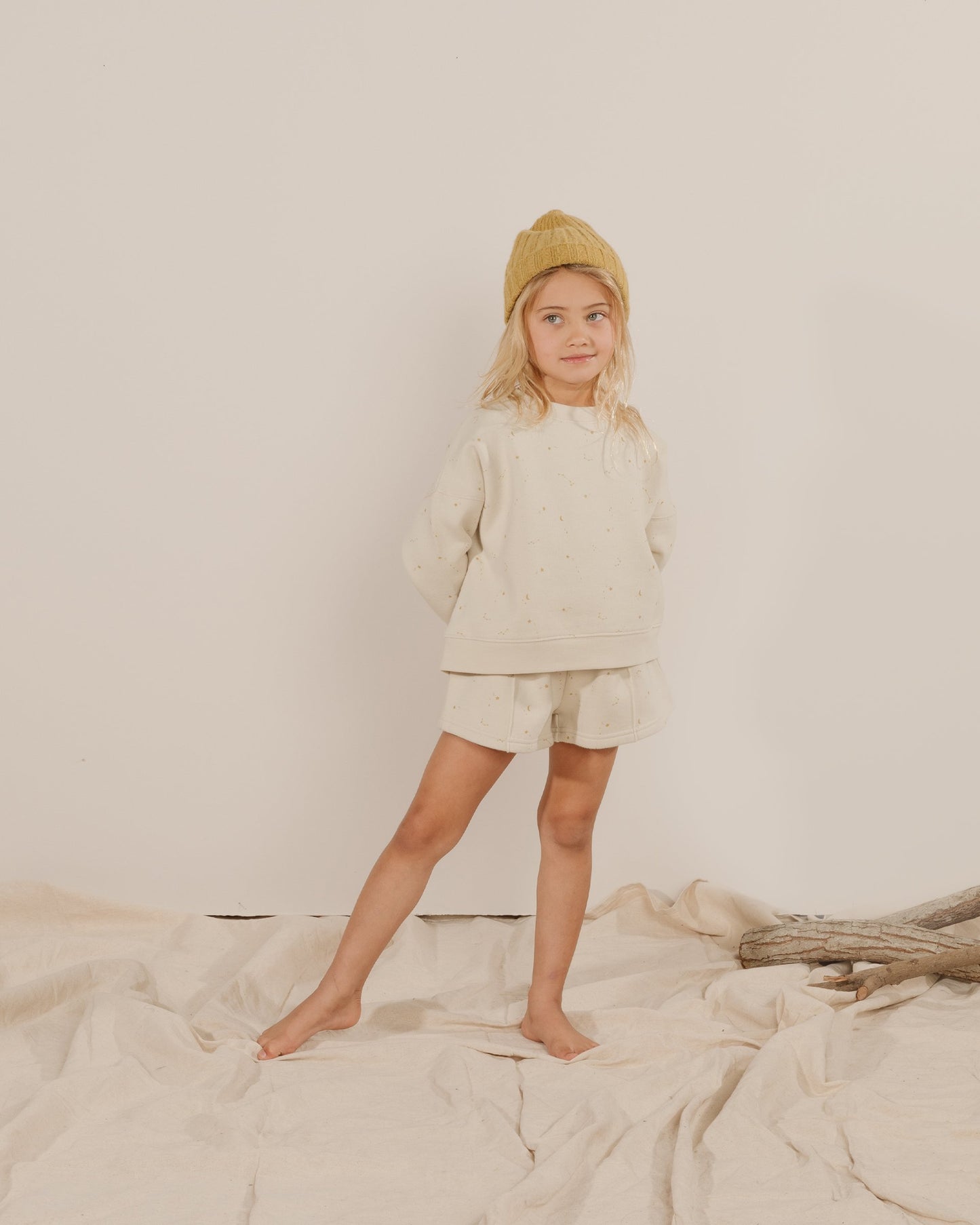 boxy fleece pullover || night sky