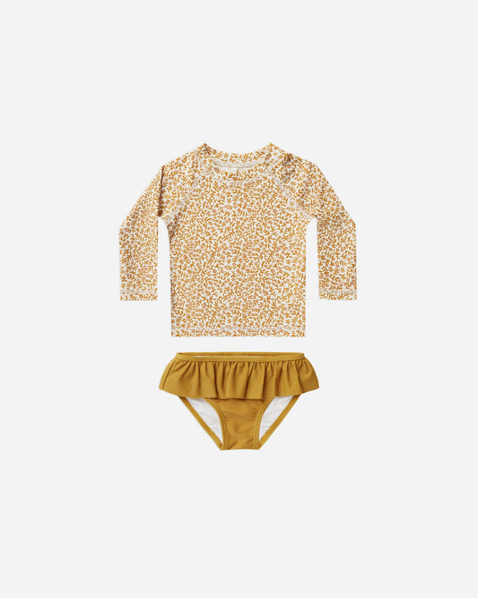 rashguard girls set | marigold