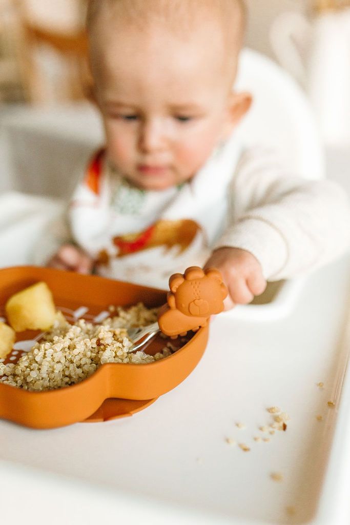 Learning Spoon And Fork Set - Lion