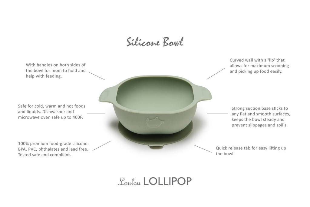 Silicone Snack Bowl - Sage