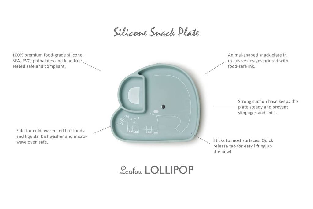 Silicone Suction Snack Plate - Elephant