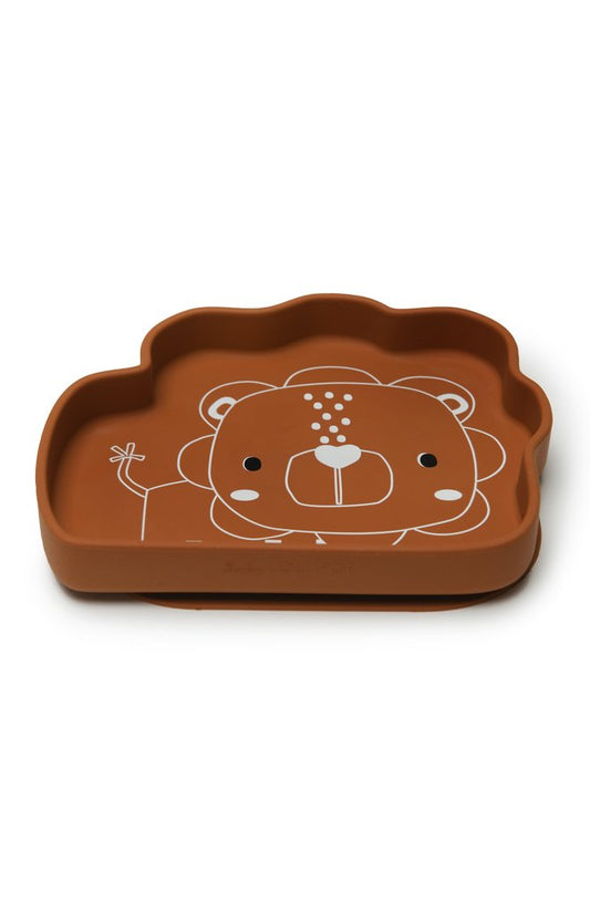 Silicone Suction Snack Plate - Lion