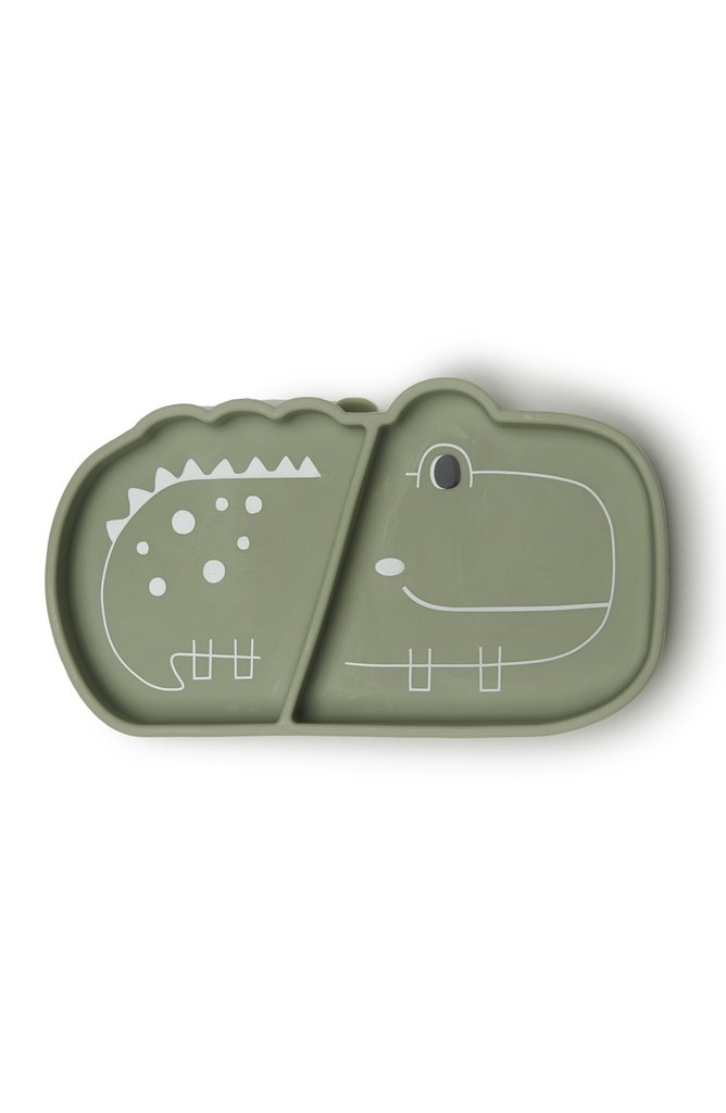 Silicone Suction Snack Plate - Alligator