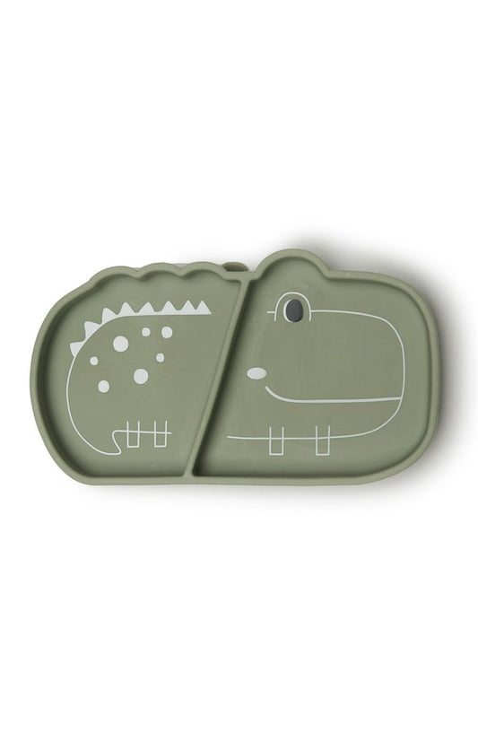Silicone Suction Snack Plate - Alligator