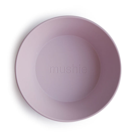 Round Dinnerware Bowl, Set of 2 Soft Lilac