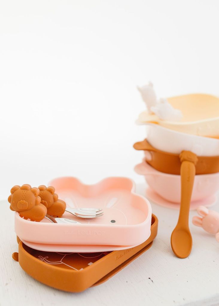 Silicone Suction Snack Plate - Bunny