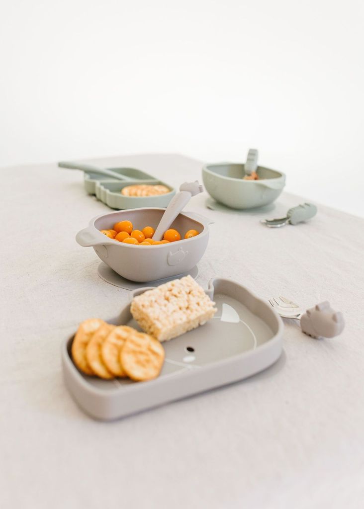 Silicone Suction Snack Plate -Rhino
