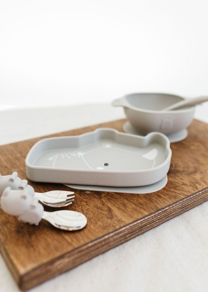 Silicone Suction Snack Plate -Rhino