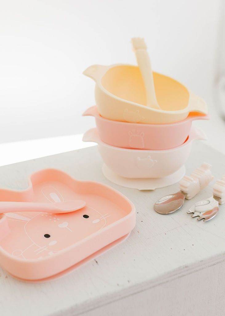 Silicone Suction Snack Plate - Bunny