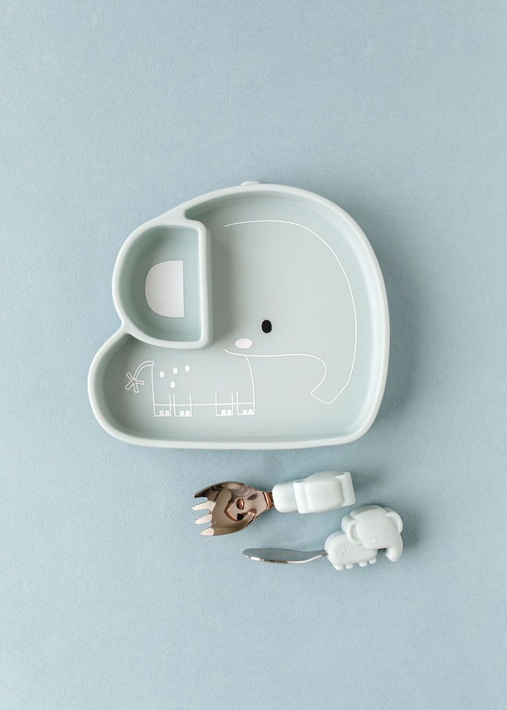 Silicone Suction Snack Plate - Elephant
