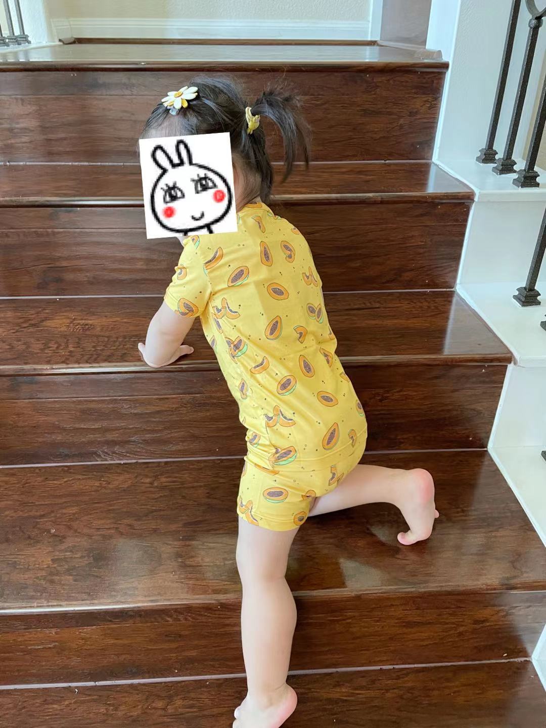 Papaya Bamboo Kids Short Set