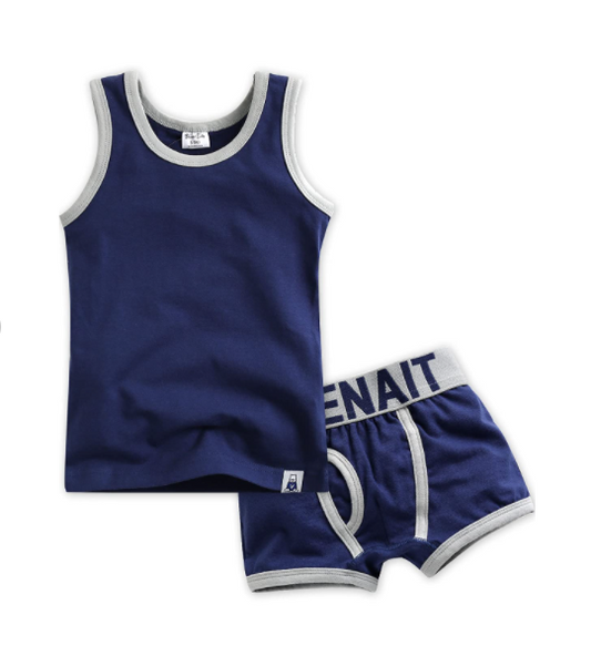 Undershirt + Boxer Set Navy
