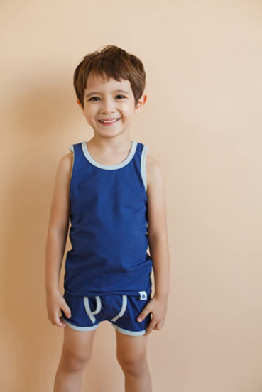 Undershirt + Boxer Set Navy