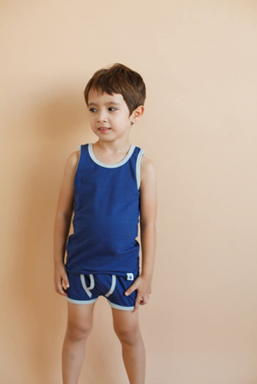 Undershirt + Boxer Set Navy