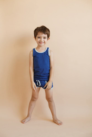 Undershirt + Boxer Set Navy