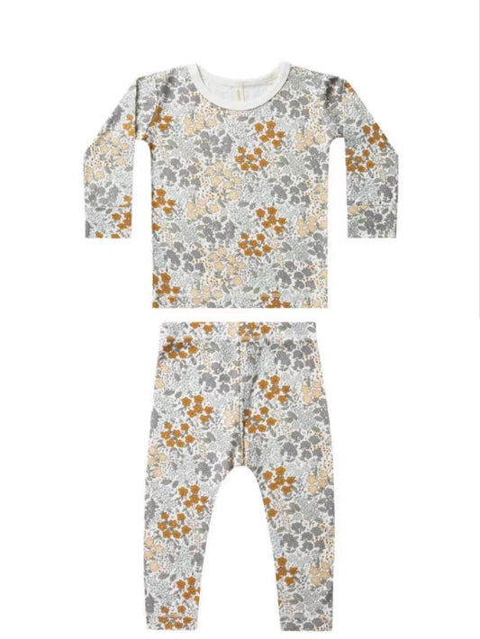 BAMBOO LONG SLEEVE TEE + LEGGINGS | GARDEN