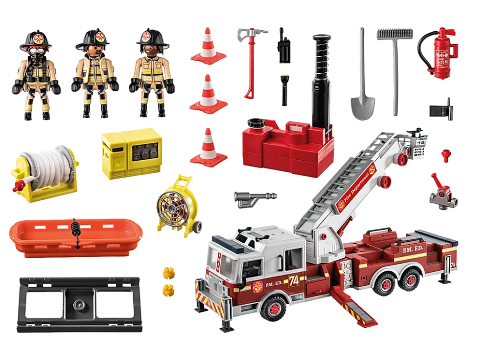 70935 Rescue Vehicles: Fire Engine with Tower Ladder