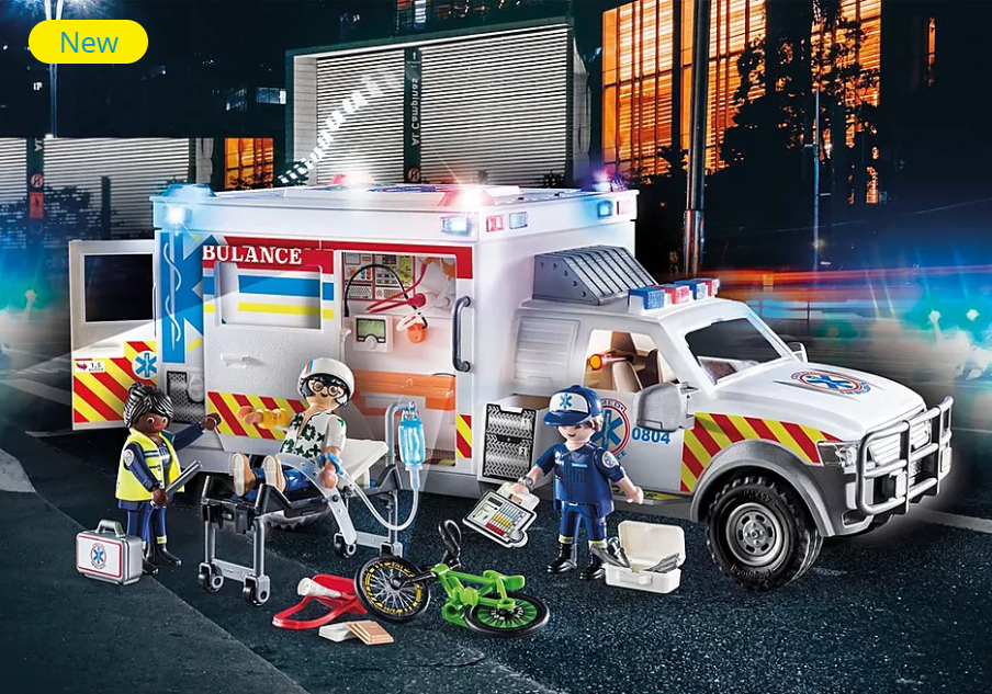 70936 Rescue Vehicles: Ambulance with Lights and Sound
