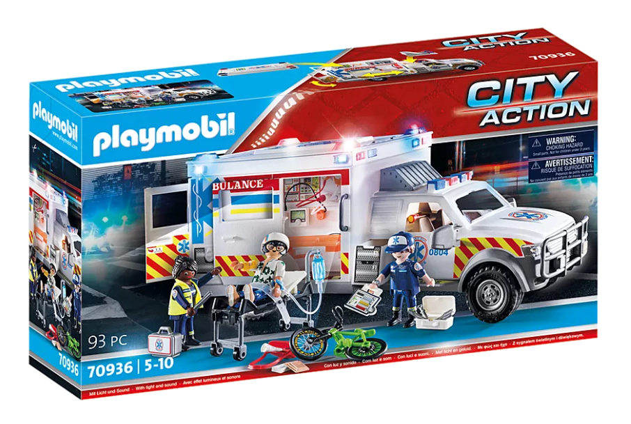 70936 Rescue Vehicles: Ambulance with Lights and Sound