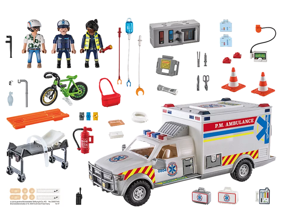 70936 Rescue Vehicles: Ambulance with Lights and Sound