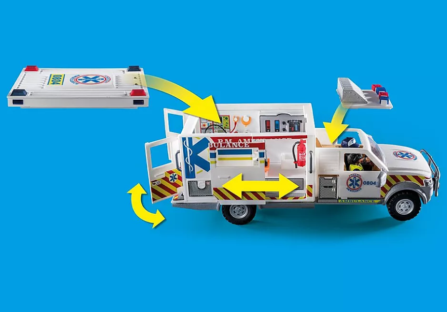 70936 Rescue Vehicles: Ambulance with Lights and Sound