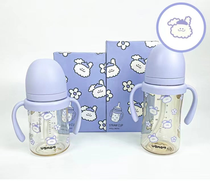 UBMOM PPSU Straw Cup Purple (Limited Edition)