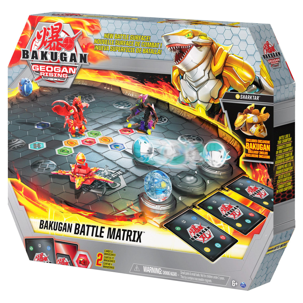 Bakugan Battle Matrix, Deluxe Game Board with Exclusive Gold Sharktar ...