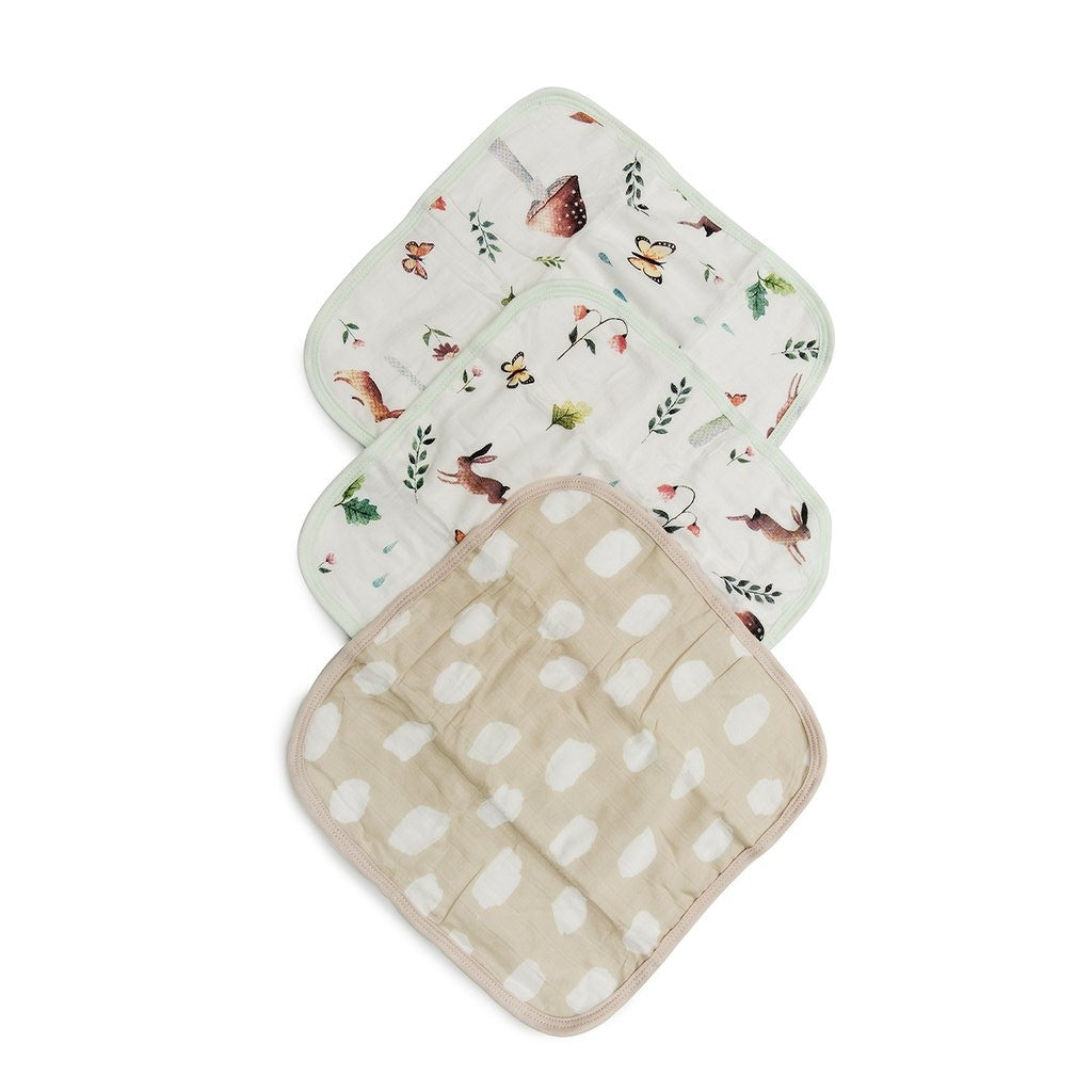 Washcloth 3-Pieces Set - Woodland Gnome