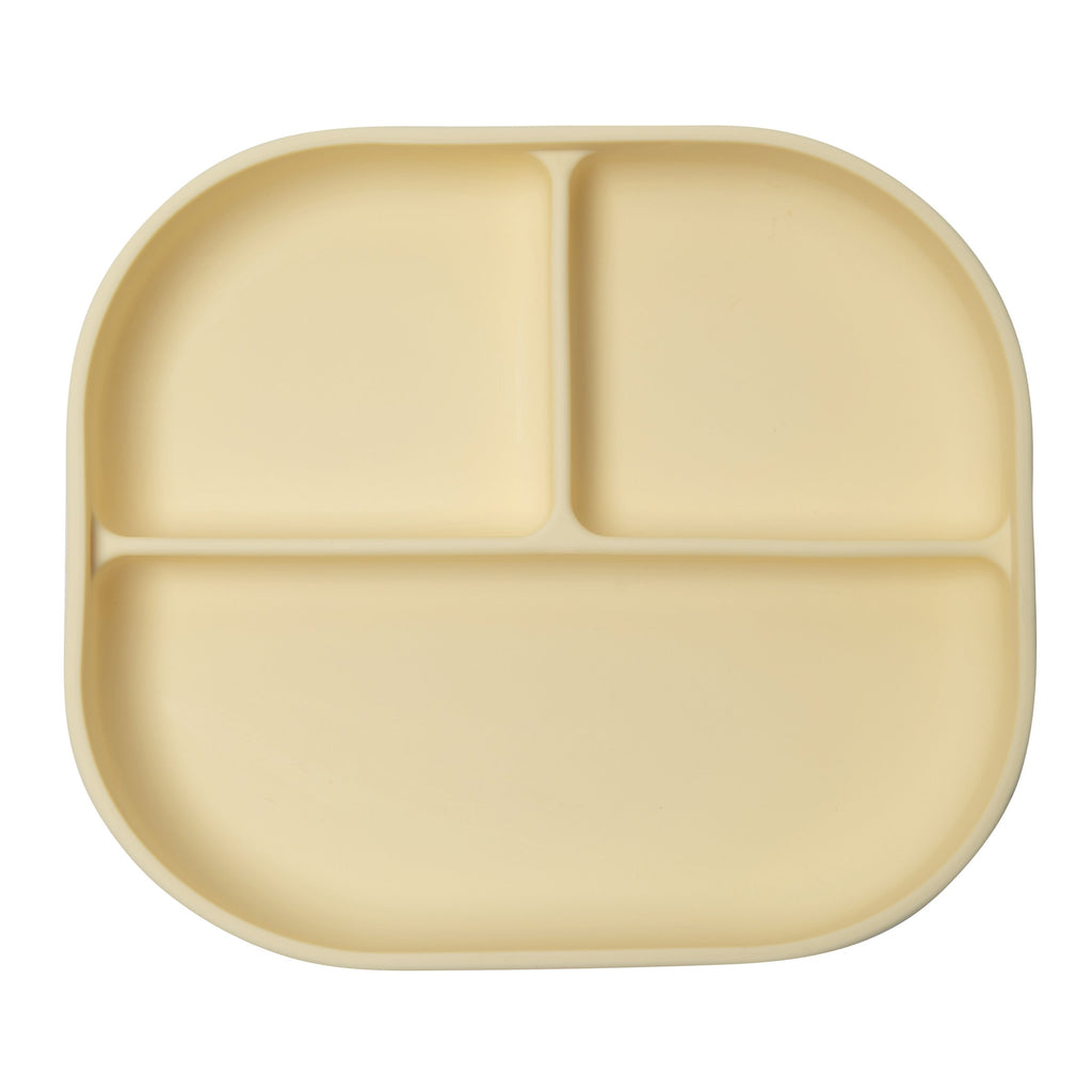Divided Plate With Lid - Sunny Yellow