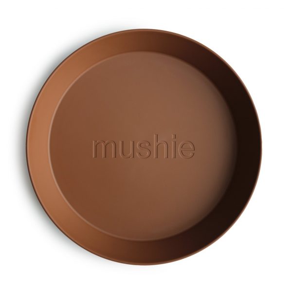 Round Dinnerware Plates, Set of 2 (CARAMEL)