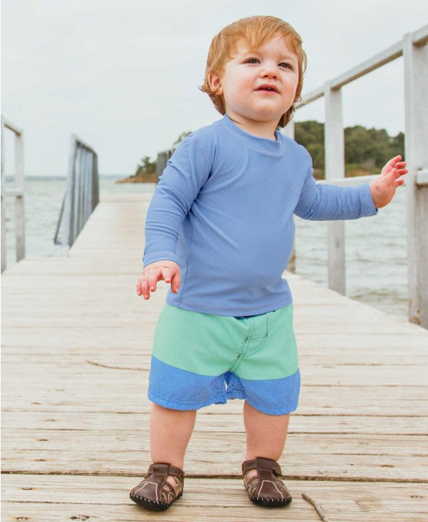 Cornflower Blue Long Sleeve Rash Guard