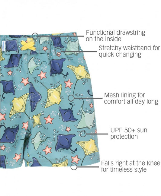 Starfish & Stingrays Swim Trunks