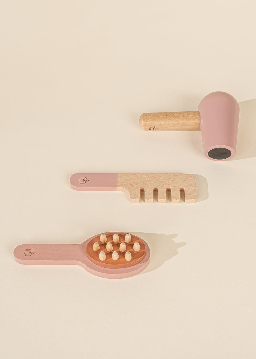 Wooden Hair Dresser Set